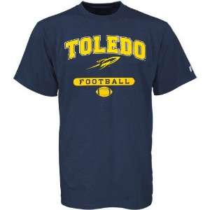  NCAA Russell Toledo Rockets Navy Blue Football T shirt 