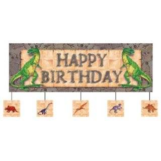 Diggin For Dinos Giant Birthday Banner with Attachments