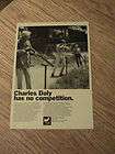 60S CHARLES DALY ADVERTISEMENT SHOTGUN AD COMPETITION