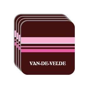 Personal Name Gift   VAN DE VELDE Set of 4 Mini Mousepad 