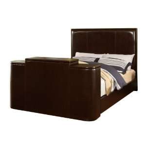  Spencer Brown Queen Bed with TV Lift