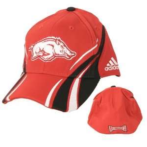  Arkansas Razorbacks Red Swirl Flex Fit Baseball Hat 