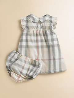 Burberry   Infants Davina Check Dress & Bloomers Set