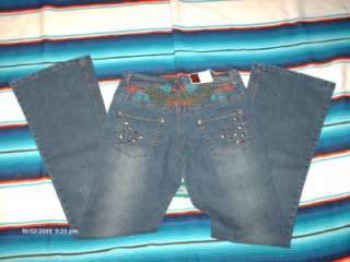 WOMENS ROSY LOVES STRETCH JEANS SIZE 7/8  