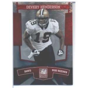  2010 Donruss Elite #61 Devery Henderson   New Orleans Saints 