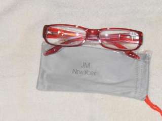 Joy Mangano Reading glasses with Pouch ~ 2.50  