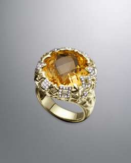 Gold Citrine Ring  