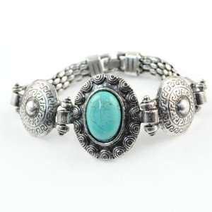  Charming Life Turquoise Single side Cuff Bracelet, BR 1134 
