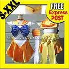 Sailor Moon Costume Venus Cos Play Uniform Fancy Dress Up Outfit 