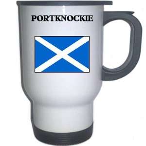  Scotland   PORTKNOCKIE White Stainless Steel Mug 