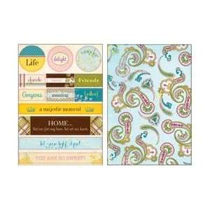  Splendid Noteables Double Sided Cardstock Die Cuts 4X6 Words 