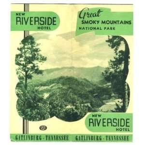  New Riverside Hotel Gatlinburg Tennessee 1940s Smoky 