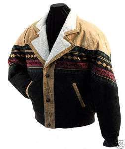 Womens Navajo Style Leather Jacket  