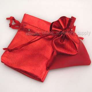 50x 120171 New Charm Red Fabric Wedding Gift Bag Favor ON SALE  