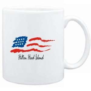  Mug White  Hilton Head Island   US Flag  Usa Cities 