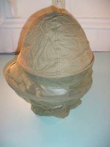 WW2 HELMET COVER MOSQUITO HEADNET KHAKI / UNISSUED  