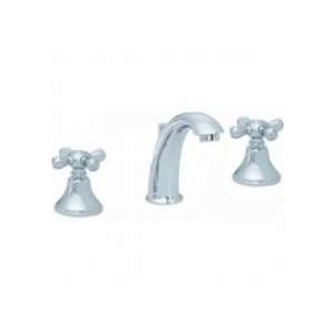   Widespread Faucet W/ Metal Cross Handles 2102 CR PC Polished Chrome