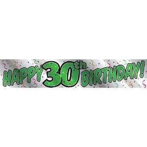  30th Foil Banner (1 ct) (1 per package) Toys & Games