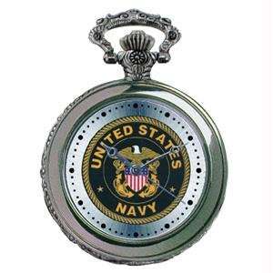  Pocket Watch, Chrome, Military, U.S. Navy Sports 