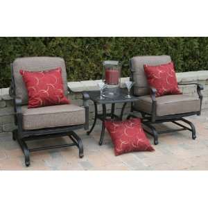   Person All Welded Cast Aluminum Patio Furniture Deep Seating Chat Set