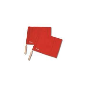  Tandem Sport Red Linesman Solid Flag with Wooden Handle 