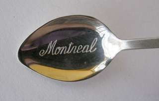   Silver Souvenir Collector Spoon Eskimo Montreal Canada BM Co.   