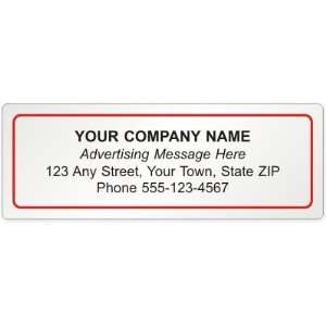  Address Label Clear (Back Adhesive), 3.5 x 1.25 Office 