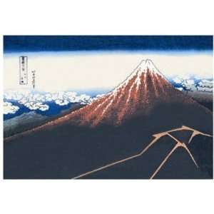 Mount Fuji in Summer by Katsushika Hokusai 18x12  Kitchen 