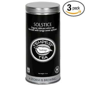 Tempest Tea, Organic Solstice Tea, 20 Count Tea Bags per Tin (Pack of 