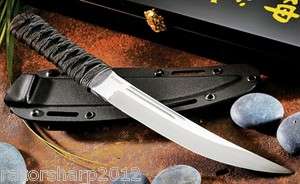 CRKT Knife 2915 SHINBU Fixed Blade YK 30 Steel With Sheath Cord Wrap 