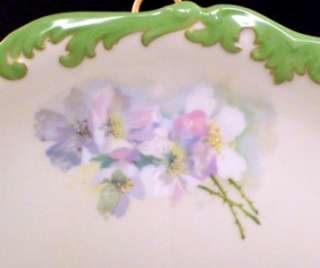 Large T & V Limoges France Charger Plate Hand painted  