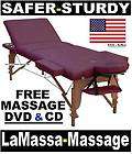 LaMassa Massage Tables 139.00, LifeTime Warranty Free Ship items in 