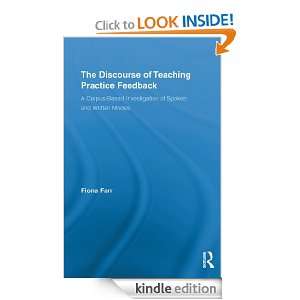 The Discourse of Teaching Practice Feedback A Corpus Based 