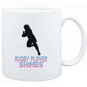  Mug White  Rugby Player shines  Sports Sports 