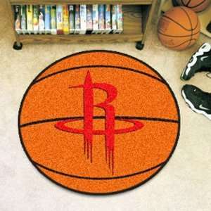 Houston Rockets Orange Round Basketball Mat  Sports 