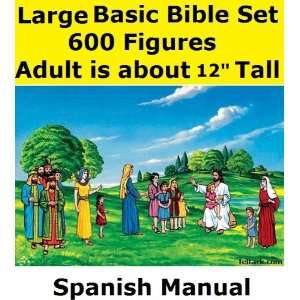  600 Piece LARGE Basic Bible Felt Figures Set for Flannel Board 