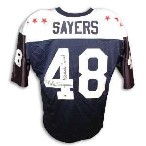  Gale Sayers signed 1965 Kansas Allstar Jersey with Kansas 