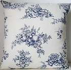 sanderson fabric english toile navy ivory cushion pillow cover free