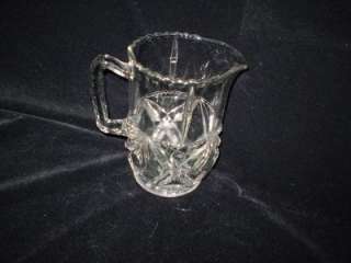 EAPG, Clear, Crystal, Diamond Design, 1 1/2 Qt, Water Pitcher