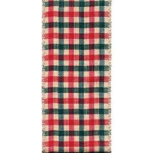  Wired Edge Thatcher Check Craft Ribbon, 7/8 Inch Wide by 10 Yard 