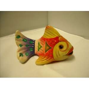  Mexican Fish Pottery Statue New 