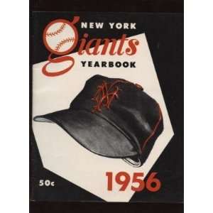  1956 New York Giants Baseball Yearbook EXMT   NFL Programs 