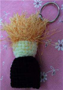 Up Town Girl Hand Make doll Crochet Key Ring Key chain  