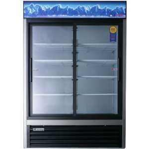  Everest Refrigeration EMGR 48 2 Sliding Door Glass Reach 