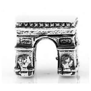    Sterling Silver Arc Dtriomphe Travel European Bead Jewelry