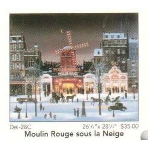  Moulin Rouge Sous La Neige    Print