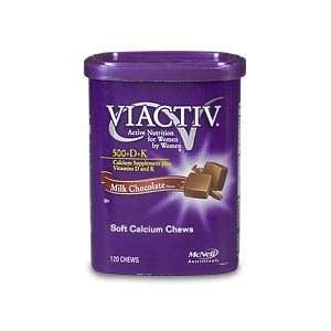  Viactiv Calcium Chews Milk Chocolate Flavor   120 