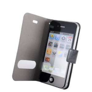 iPhone 4S Black Executive Specially Designed SUPER SLIM Leather Book 