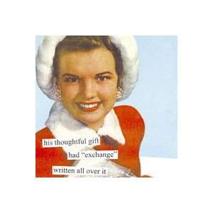  Anne Taintor Exchange Christmas Party Beverage Napkin 