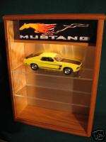 LIGHTED 118 DIECAST MODEL 3 CAR MUSTANG DISPLAY CASE  